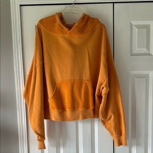 Free People Women's Orange Hoodie